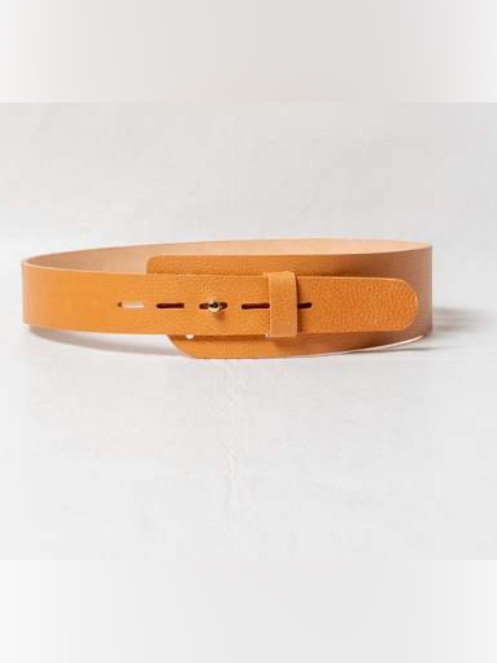 Sz 32⭐️NWT 🇨🇦Brave Leather Natural Vanchetta Wide Waist Cinch/Corset Style Belt